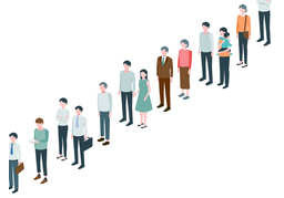 in turnのイラスト